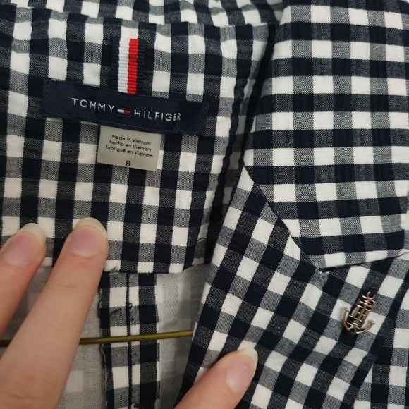 Tommy Hilfiger Gingham Blazer - Picture 2 of 4